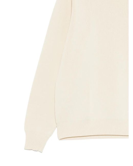 Carrera White Crew-Neck Sweater for men
