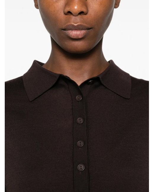 ViCOLO Blue Button-Down Polo Sweater