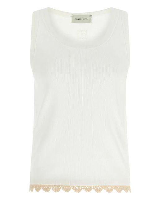 Magda Butrym クロシェトリム トップ White