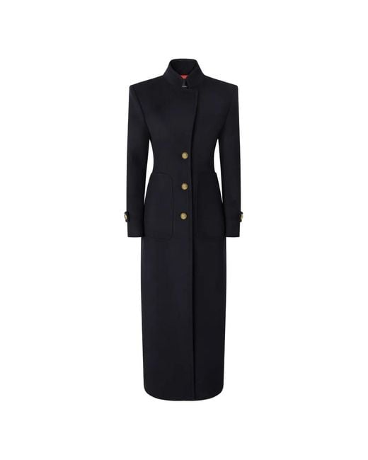 Pinko Black Button-Fastening Single-Breasted Coat