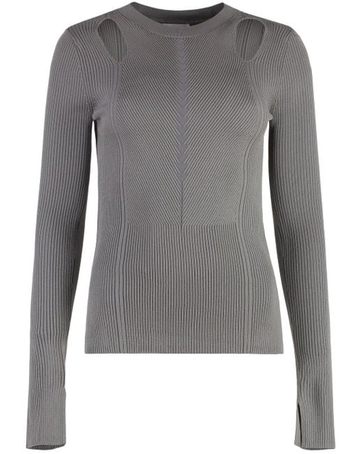 Calvin Klein Gray Ribbed Top