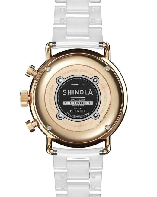 Shinola White Canfield Sport 40Mm