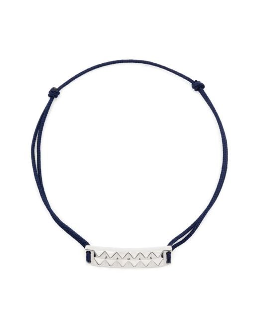 Le Gramme Blue Buff-Top Pyramid-Guilloché Bracelet