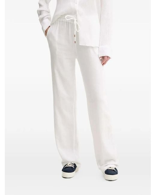 Melissa Odabash White Drawstring Trousers