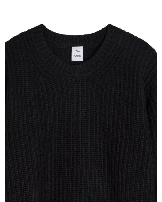 Won Hundred Black Crew-Neck Sweater for men