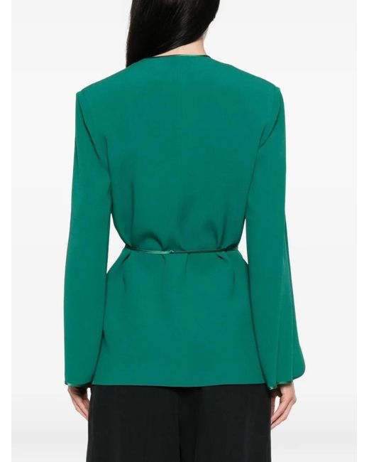 DE SANTIS Green Split Sleeve Jacket