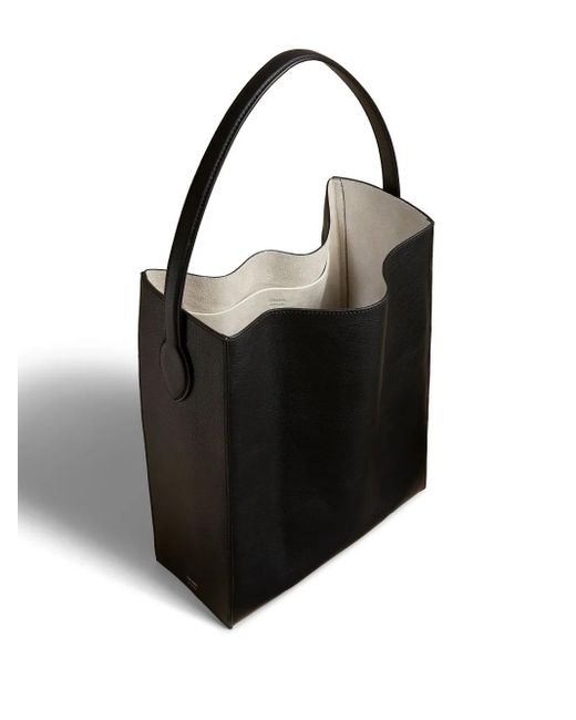 Khaite Black The Frida Leather Tote Bag