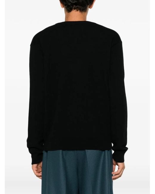Extreme Cashmere Black Ben V-Neck Long-Sleeve Sweater