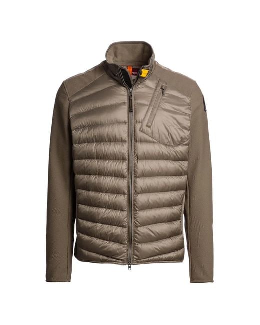 Parajumpers Brown Jayden Hybrid Quilted Jacket for men