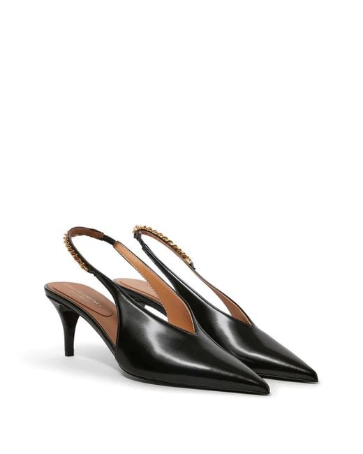 Stella McCartney Black Falabella Slingback Shoes