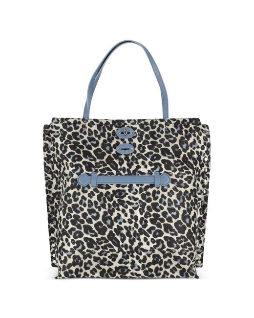 Zanellato White A'Spasso Animal Print Tote Bag