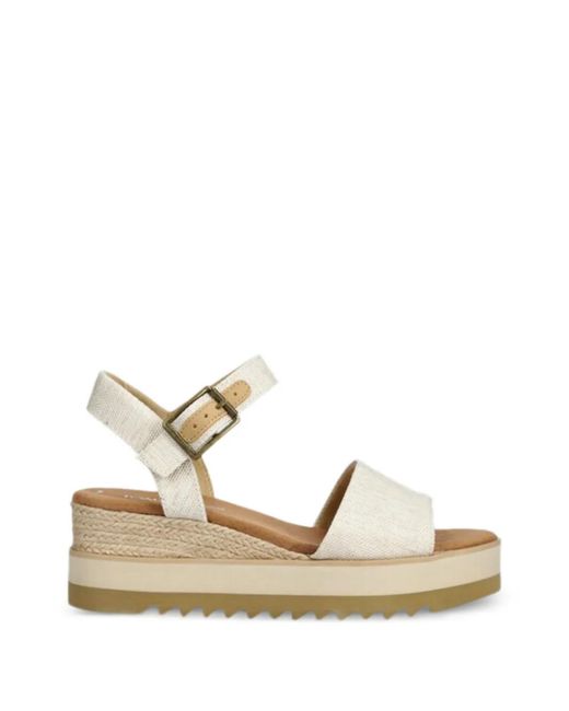 TOMS Natural Diana Wedge Sandals