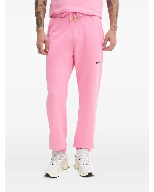 Pantalones de chándal con logo bordado Barrow de color Pink