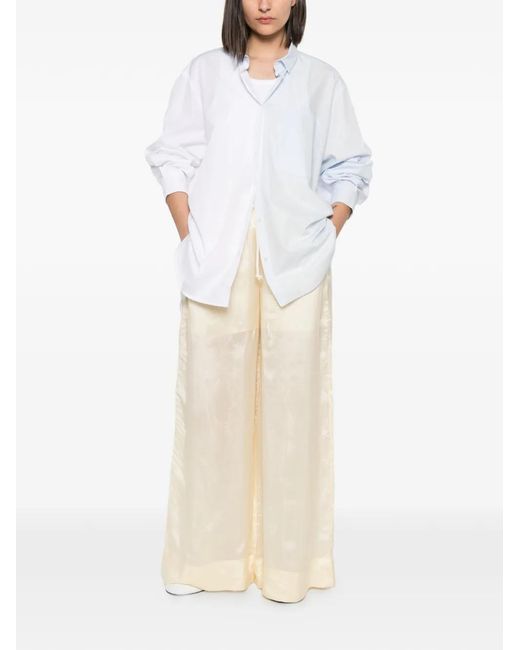 Humanoid White Drawstring Trousers