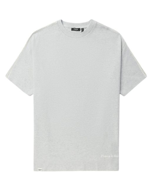 T-shirt en coton à épaules tombantes FIVE CM pour homme en coloris White