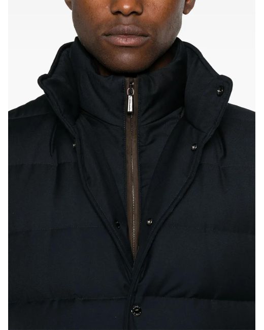 Moorer Black Ilvo Hooded Down Jacket for men