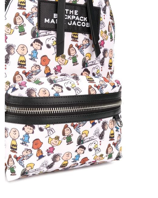 Marc Jacobs Peanuts X The Large Backpack in White | Lyst