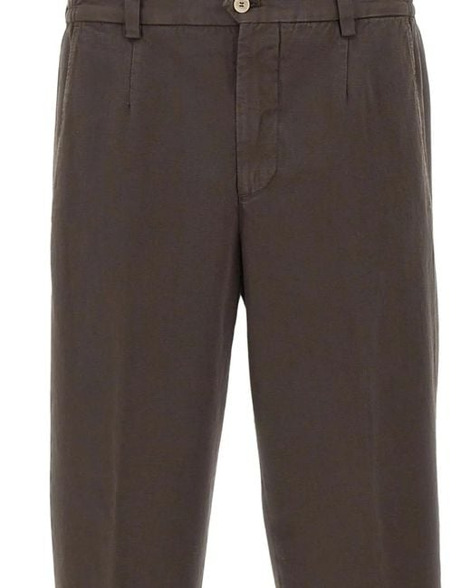 Briglia 1949 Gray Portofinod Trousers for men