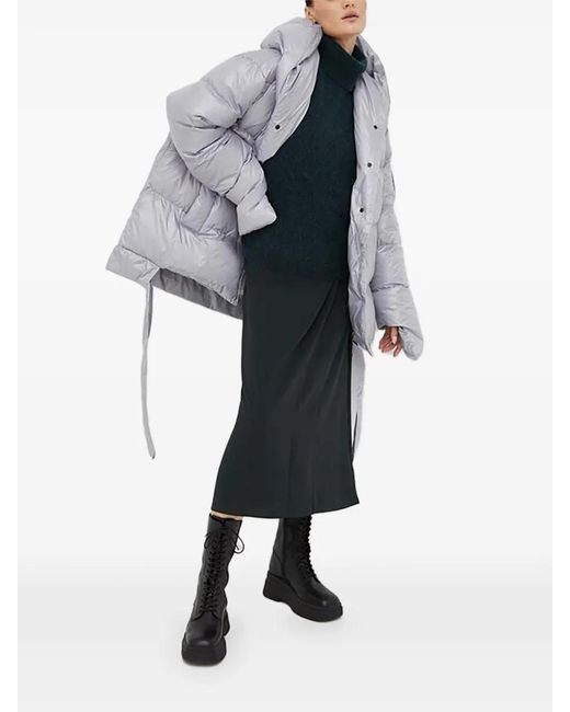 MMC Studio Gray Hooded Padded Jacket