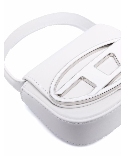 DIESEL White 1dr Xs Leather Crossbody Bag