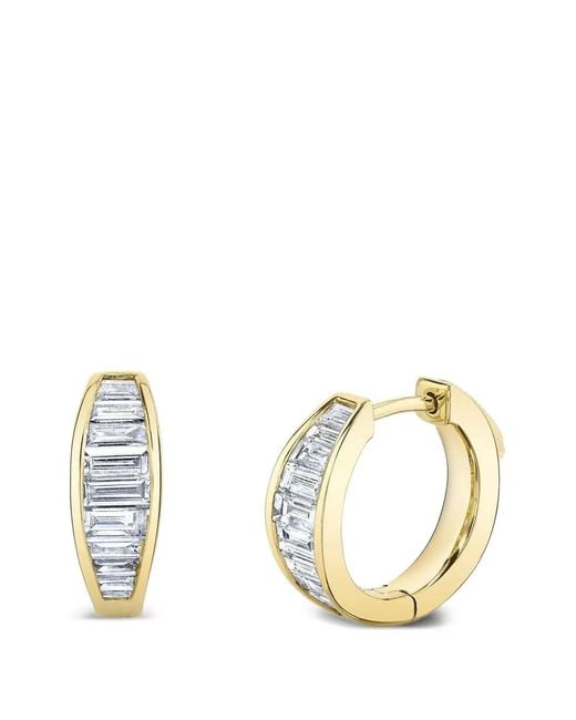Anita Ko Brown Diamond-Baguette Earrings