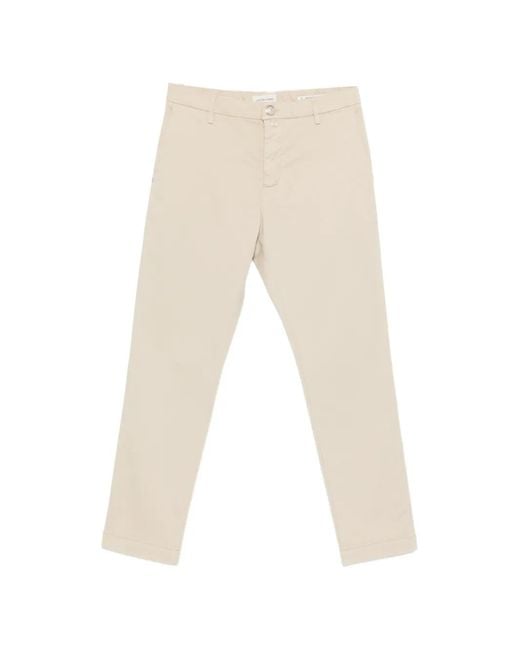 Jacob Cohen White Cotton Pants for men