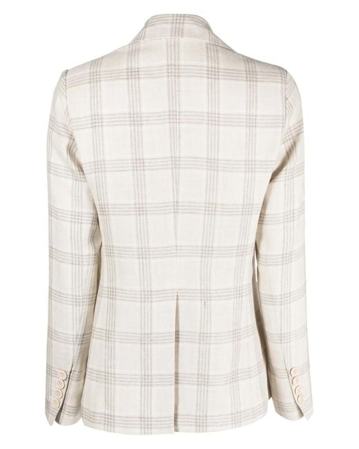 Eleventy Natural Single Breasted Long Jacket