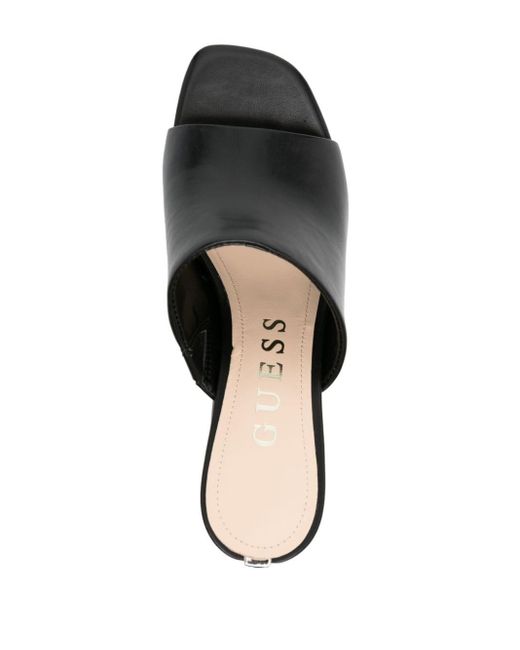 Guess USA Black 95mm Keila Leather Mules