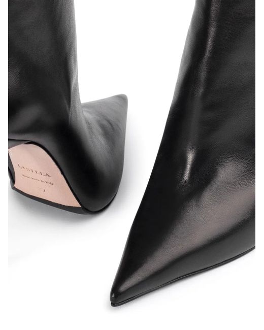 Le Silla Black 120Mm Bella Side-Zip Boots