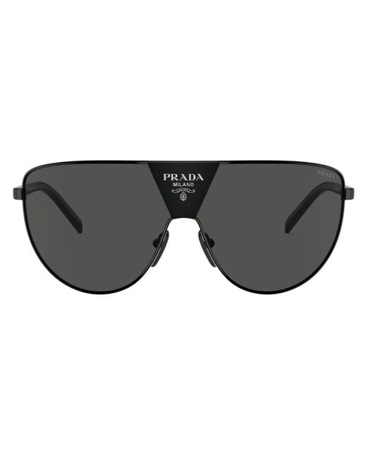 Prada Black Oversize-Frame Sunglasses
