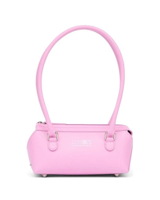 MM6 by Maison Margiela Pink Mini Sac Porté Épaule Bauletto J