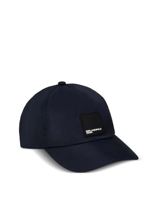 Karl Lagerfeld Blue Box Logo Cap for men