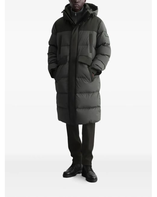 Marc O' Polo Black Hooded Padded Parka for men