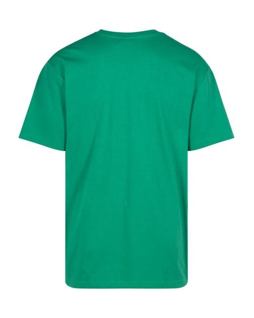 Supreme Green Slap Shot Logo-Print T-Shirt