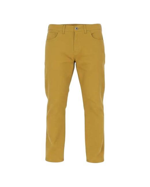 Isaia Yellow Straight-Leg Jeans for men