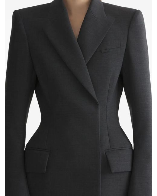 Mugler Black Hourglass Coat