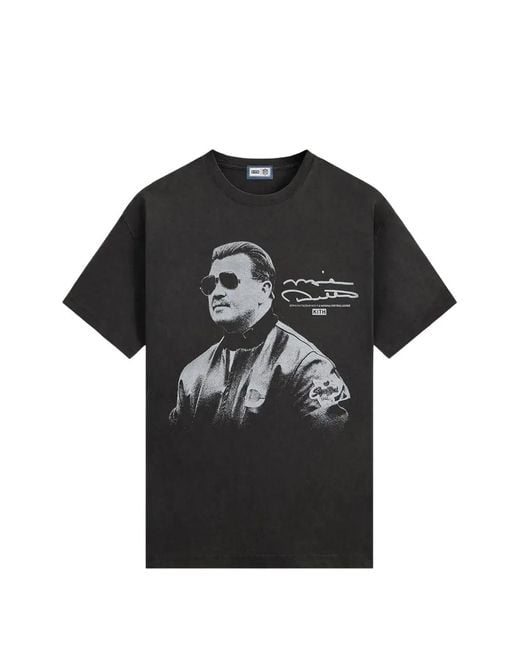 Kith Black Graphic-Print T-Shirt for men