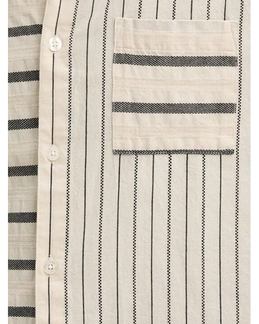 Desigual Natural Jack Patch-Pocket Striped Shirt for men