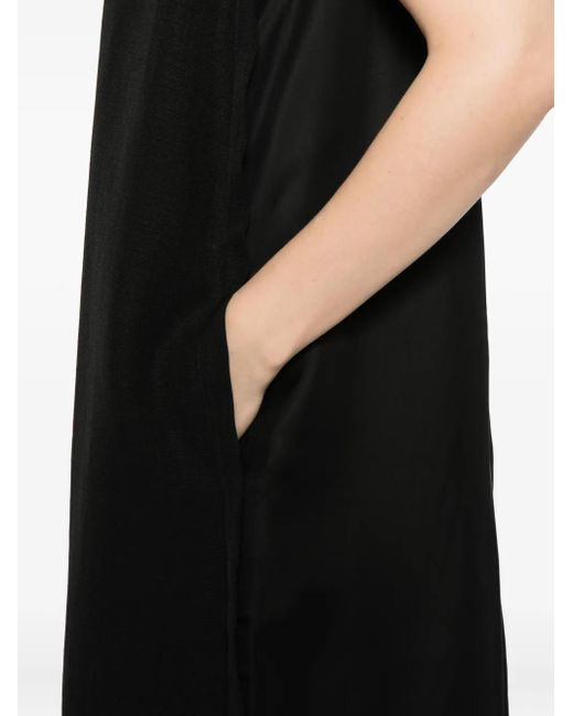Jil Sander Black Collared Dress