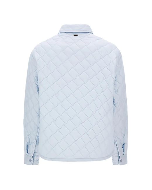 Herno Blue Ecoage Quilted Shirt Jacket