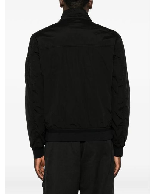 C P Company Black Lens-Detail Bomber Jacket for men