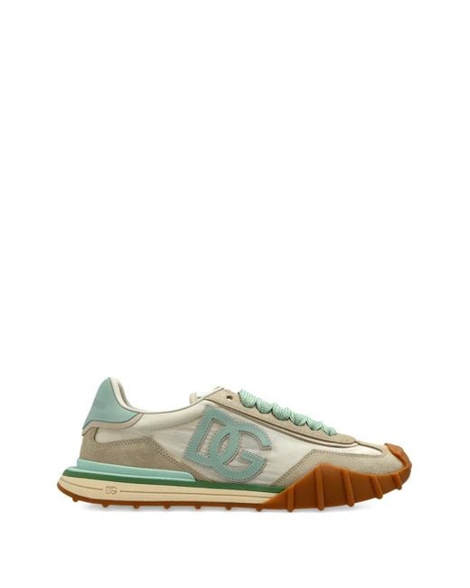 Dolce & Gabbana Green Logo Laces Trainers