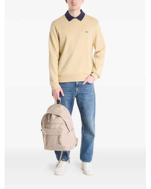 Lacoste Blue Logo-Patch Sweater for men