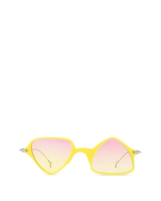 Eyepetizer Metallic Twiggy Geometric-Frame Sunglasses
