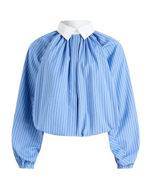 Patou Blue Bubble Blouse