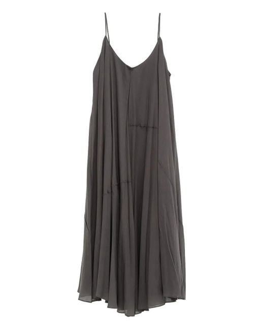 Lauren Manoogian Gray Pleated Midi Dress