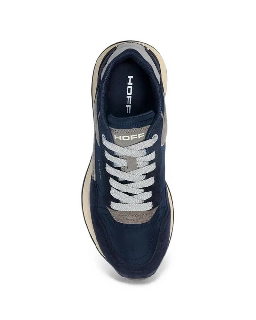 HOFF Blue City Panelled Suede-Trim Sneakers for men