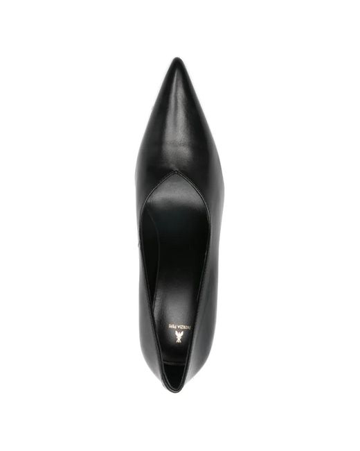Patrizia Pepe Black Leather Heeled Pumps