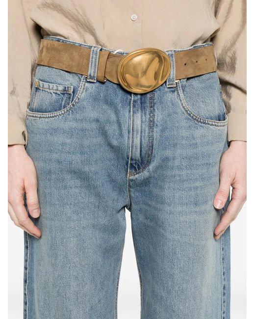 Brunello Cucinelli Blue Straight-Leg Jeans