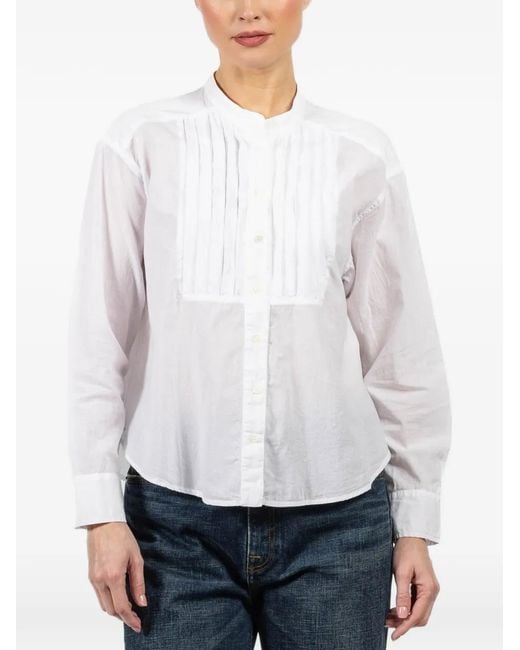 Xirena White Miranda Pleated Shirt